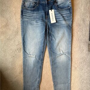 Vigoss Blue Distressed Women's Jeans